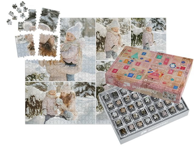 boîtes pour un puzzle calendrier de l’Avent