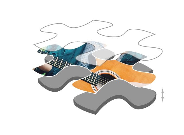 Puzzle photo avec 100 pièces de carton premium