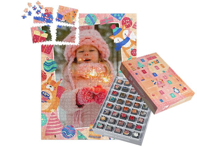 boîtes pour un puzzle calendrier de l’Avent