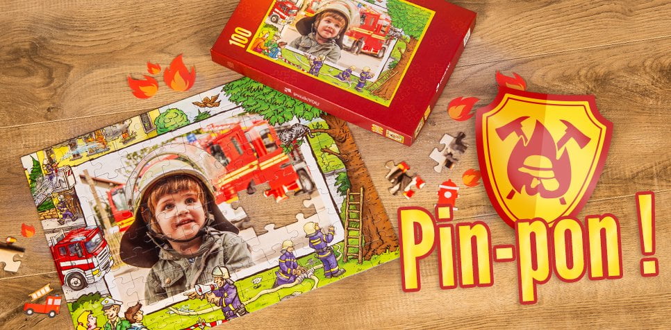 les pompiers sur votre puzzle