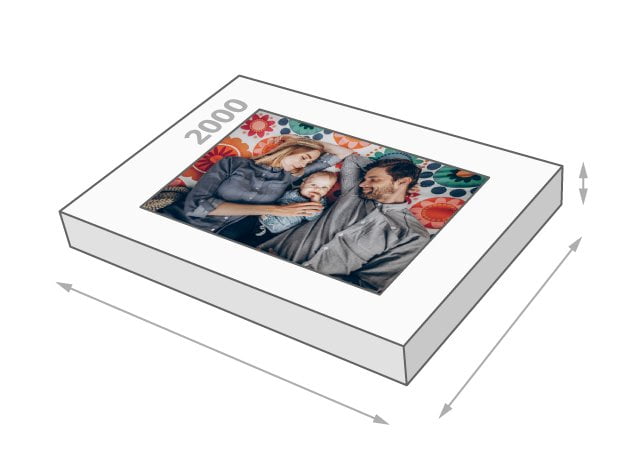 Dimensions de la boîte du puzzle - Puzzle photo 2000 pièces