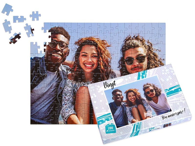 boîte adaptée à puzzle photo