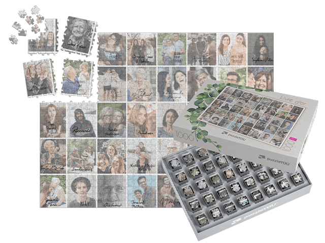 Le livre d'or de mariage sous forme de puzzle