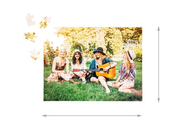 Jeu de puzzle photo 100 pièces taille