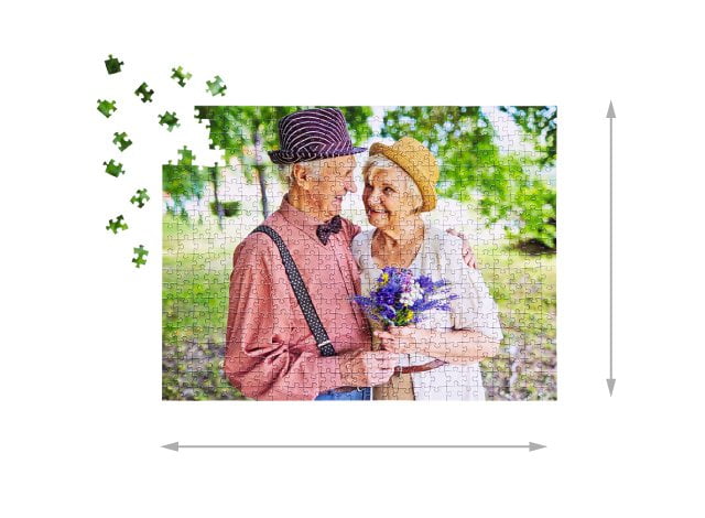 Jeu de puzzle photo 500 pièces taille