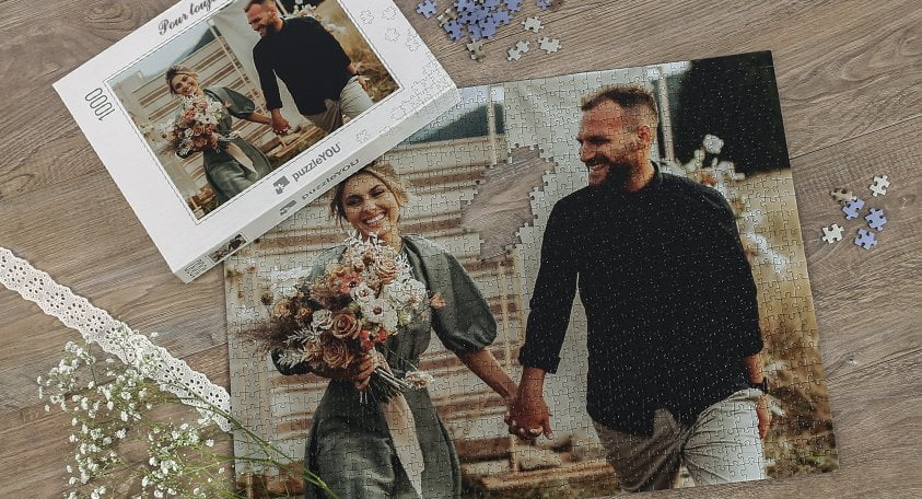 Puzzle personnalisé pour la mariage