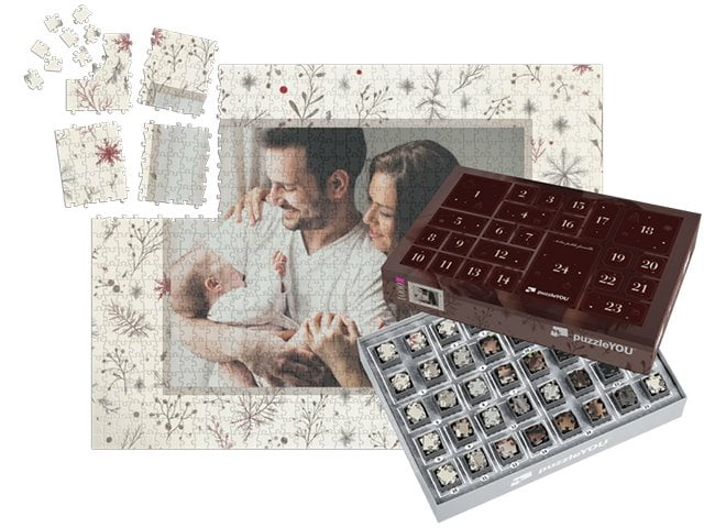 boîtes pour un puzzle calendrier de l’Avent